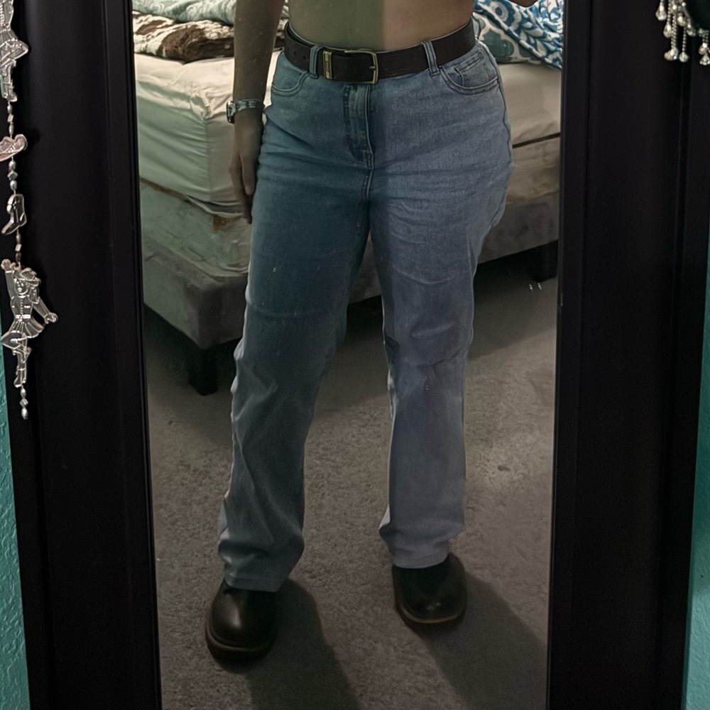 Bleu Rod Beattie Blue Straight Leg Jeans